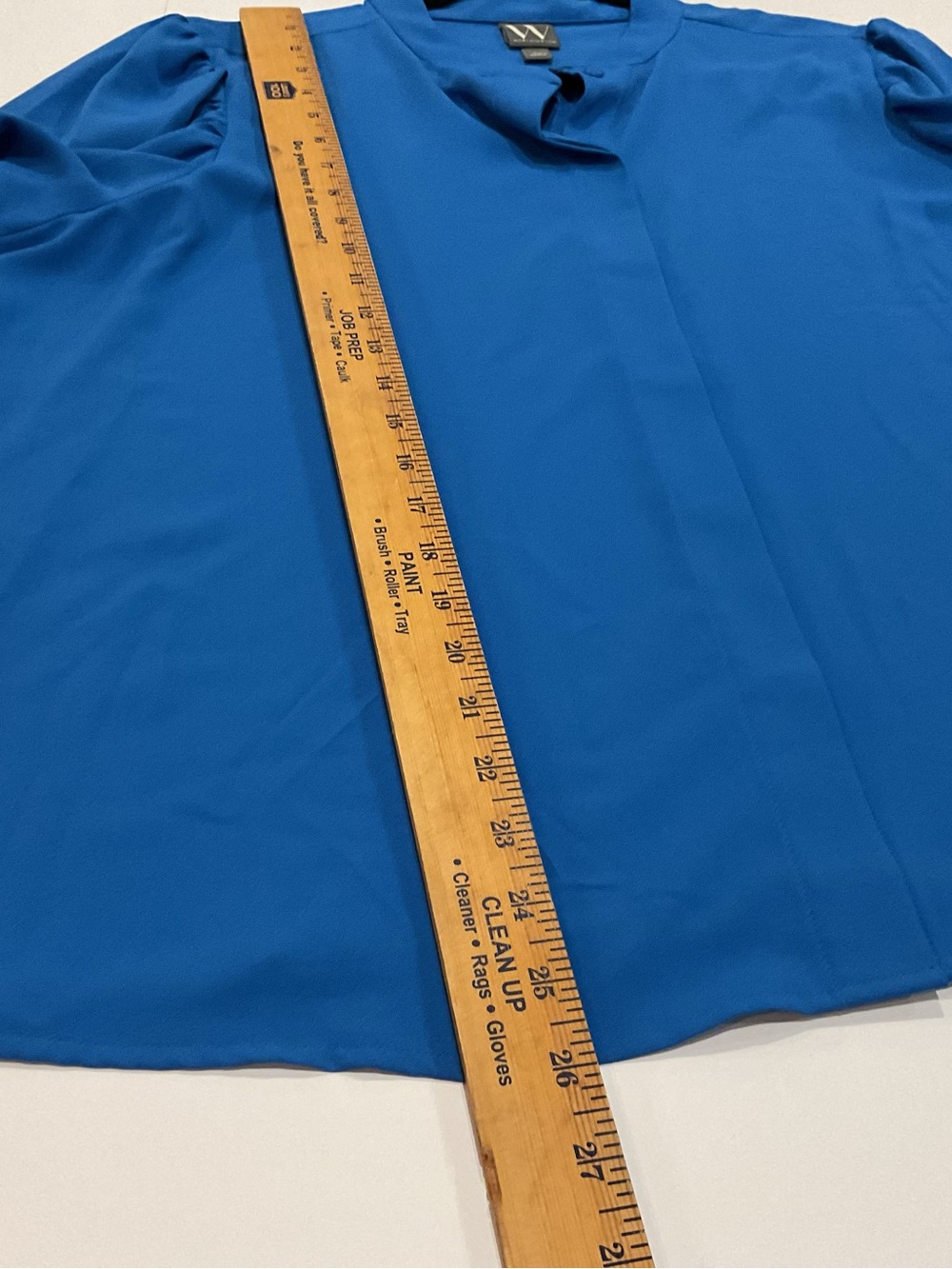 Worthington Vibrant Blue Button‑Up Blouse — Size XL (Like New) - Picture 6 of 6